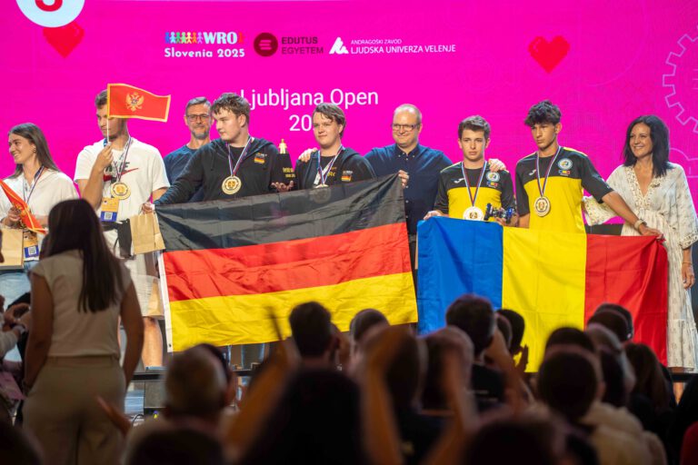Team TerraForce erzielt 1. Preis beim WRO Open European Championship 2025 in Slowenien